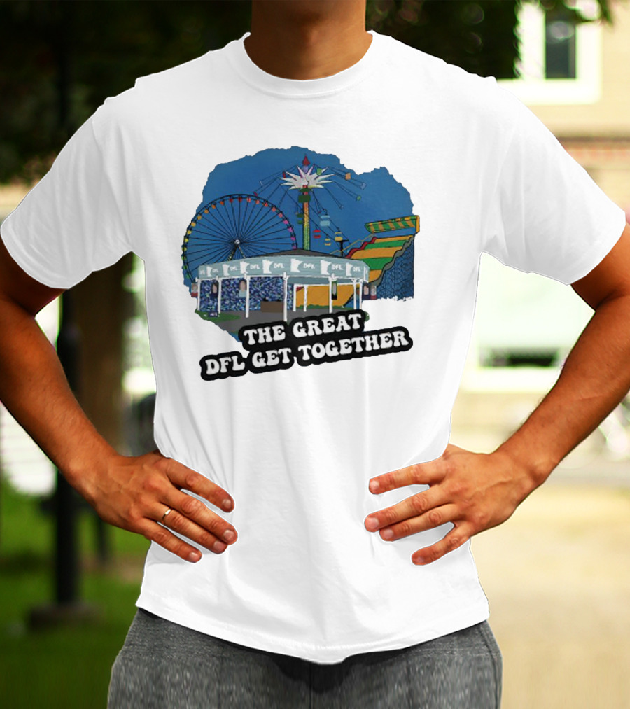 The Great DFL Get Together Ferris Wheel Carnival Scene T-Shirt