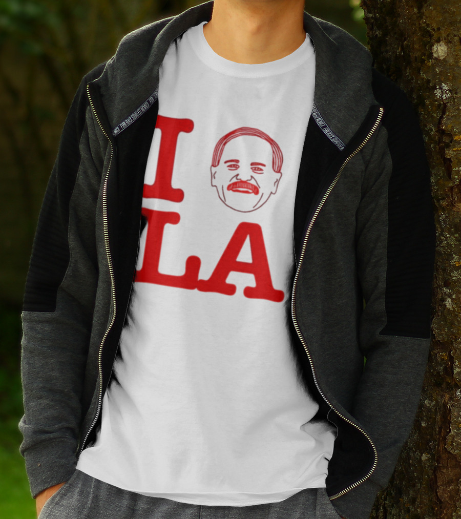 I Love John Kruk And LA With Mustache T-Shirt