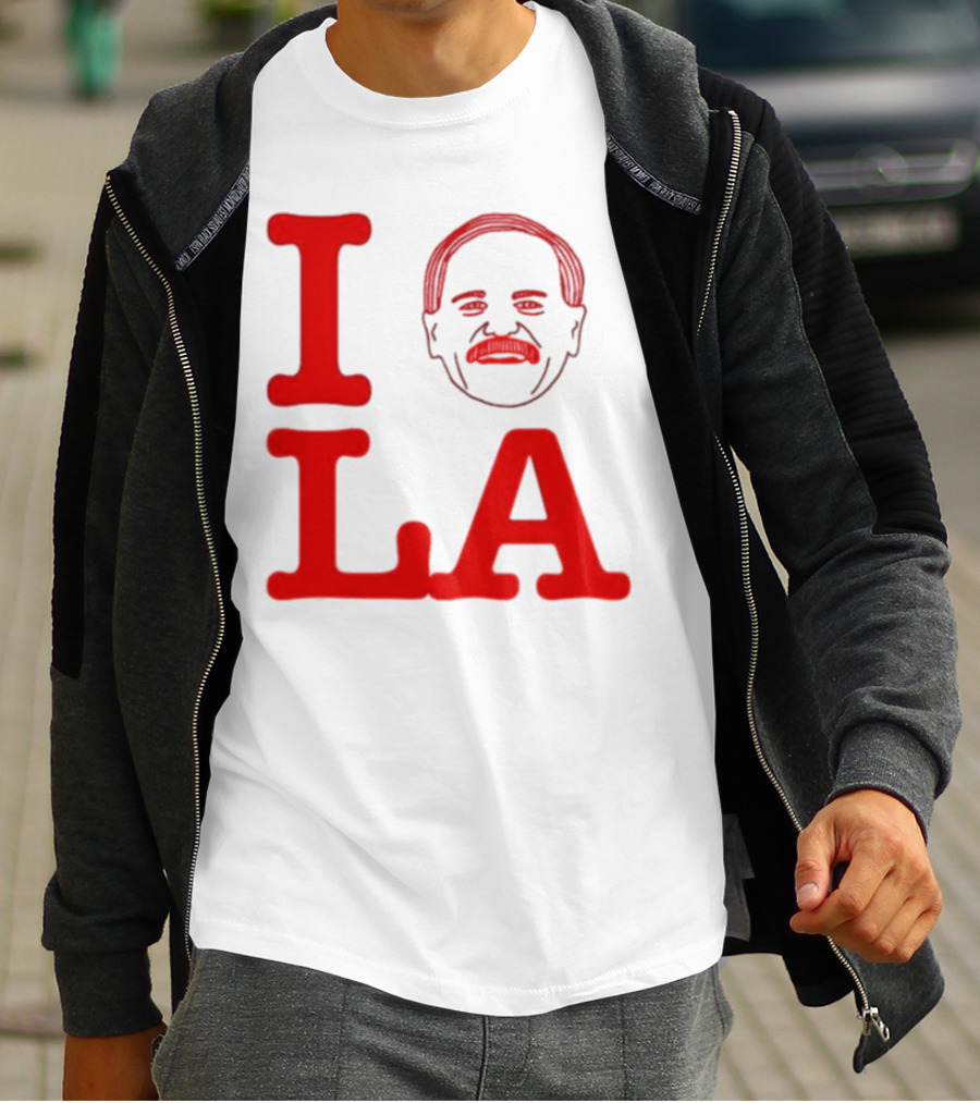 I Love John Kruk And LA With Mustache T-Shirt