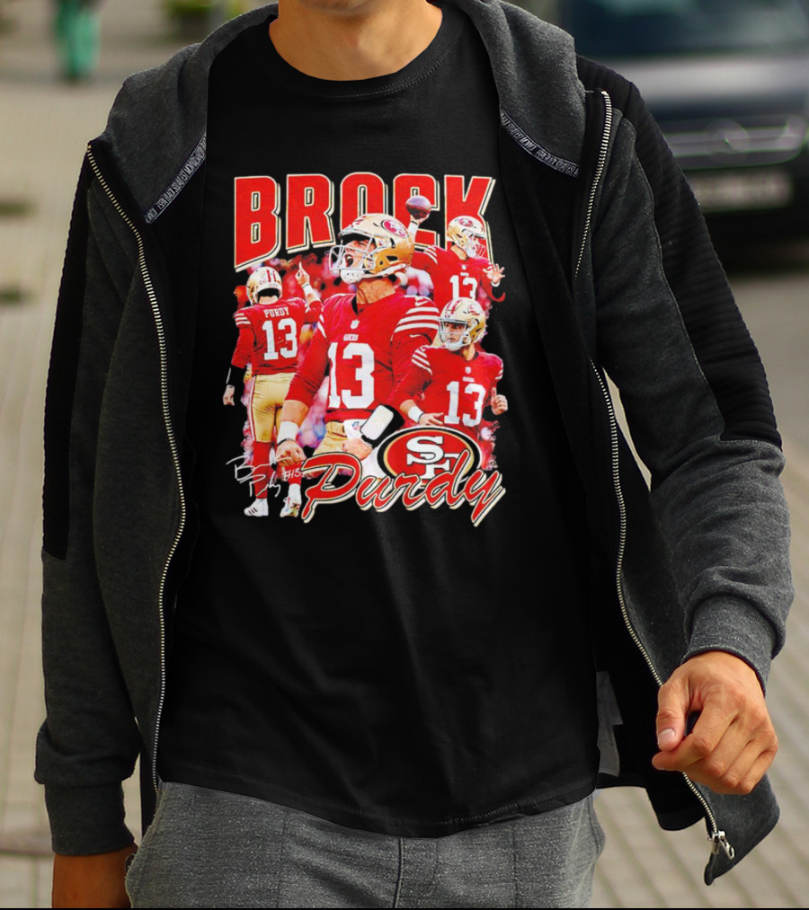 Brocky Purdy San Francisco 49ers Number 13 Signature SP T-Shirt