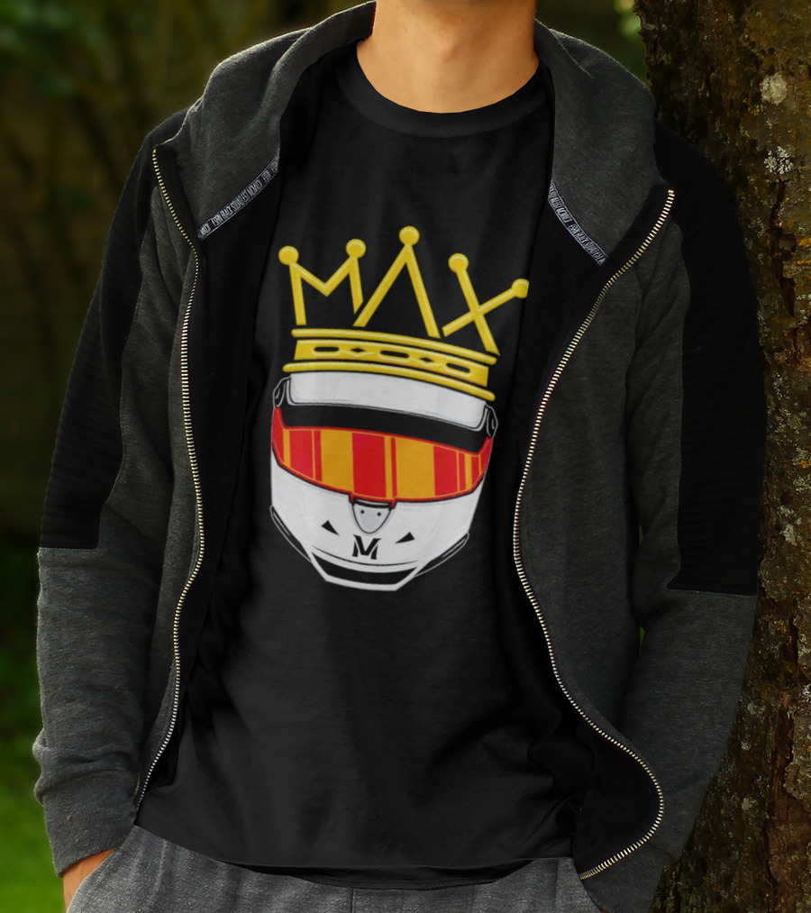 Max Helmet King Racing Congrats Iconic Crown Victory T-Shirt