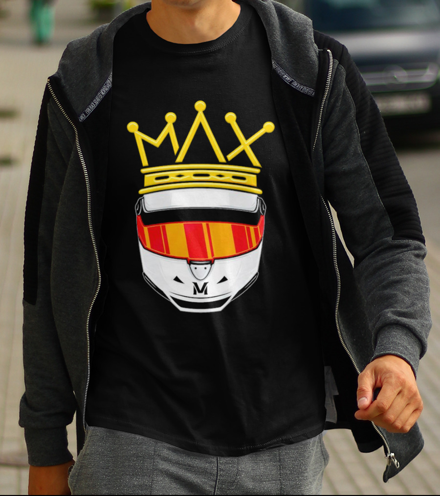 Max Helmet King Racing Congrats Iconic Crown Victory T-Shirt