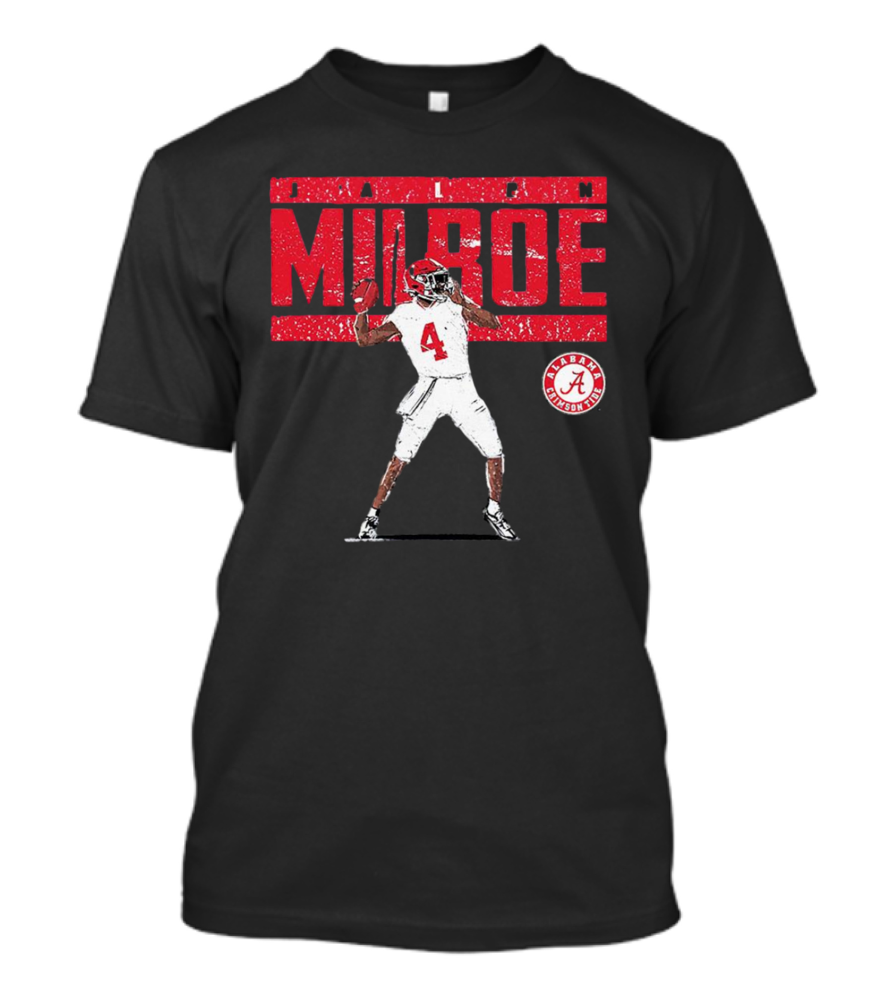 Jalen Milroe Alabama Crimson Tide NCAA Football Player Number 4 T-Shirt
