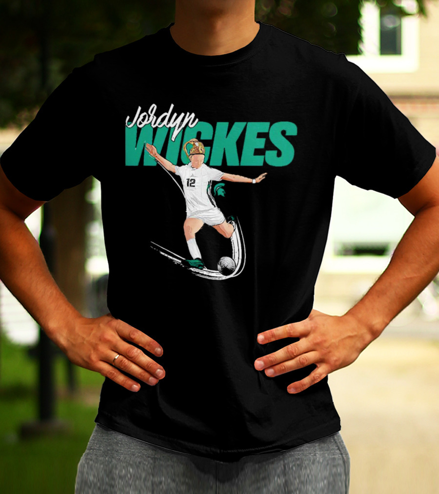 Jordyn Wickes Michigan State NCAA Women’s Soccer Caricature T-Shirt