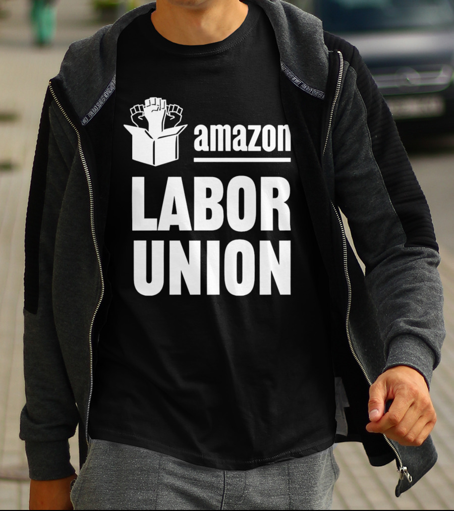 Amazon Labor Union Fists In Box T-Shirt