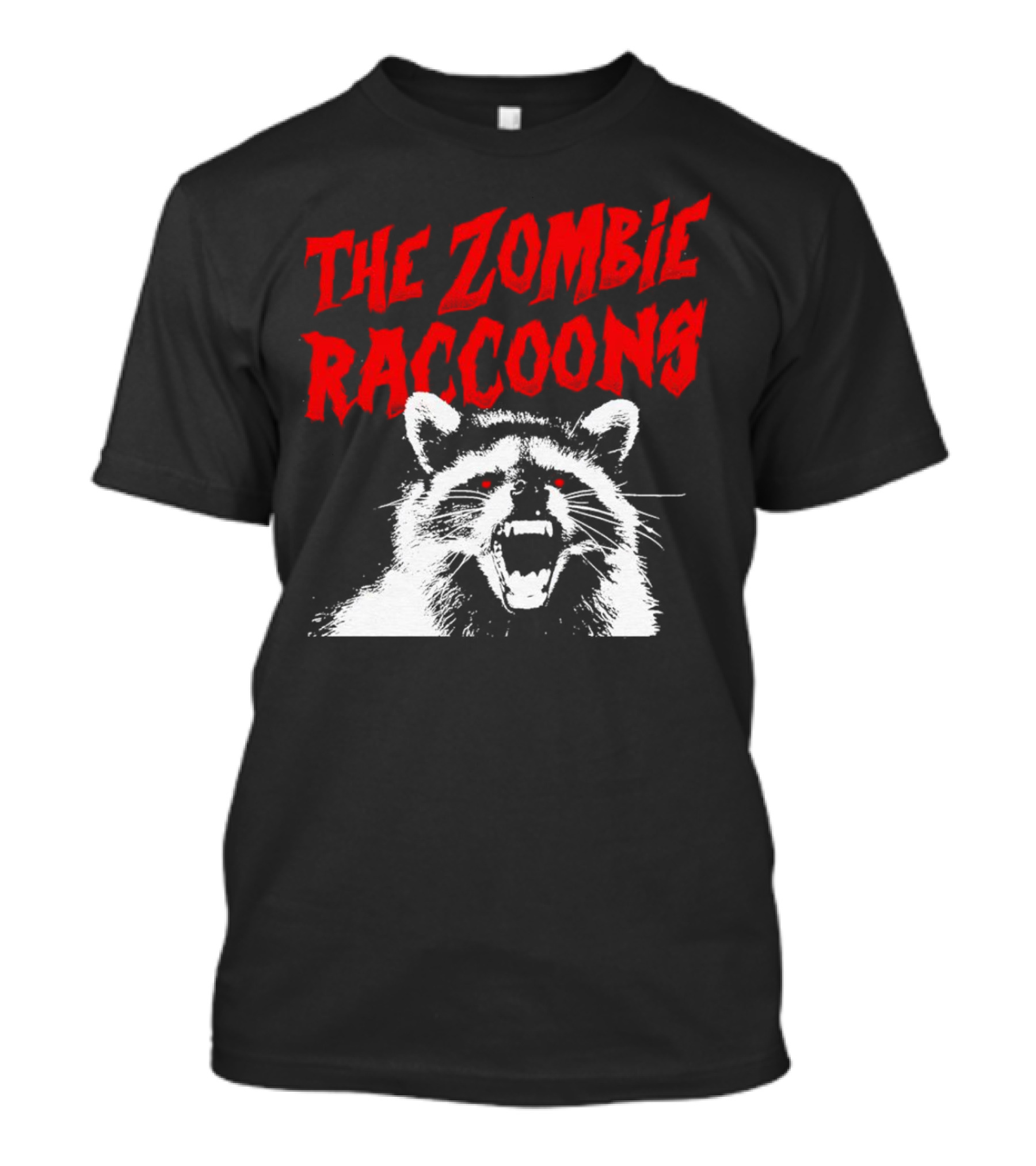 The Zombie Raccoons Fierce Creature Horror T-Shirt