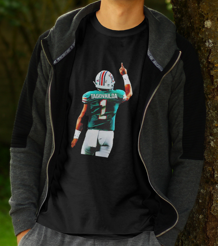 Tua Tagovailoa Miami Dolphins Number 1 Football Player T-Shirt