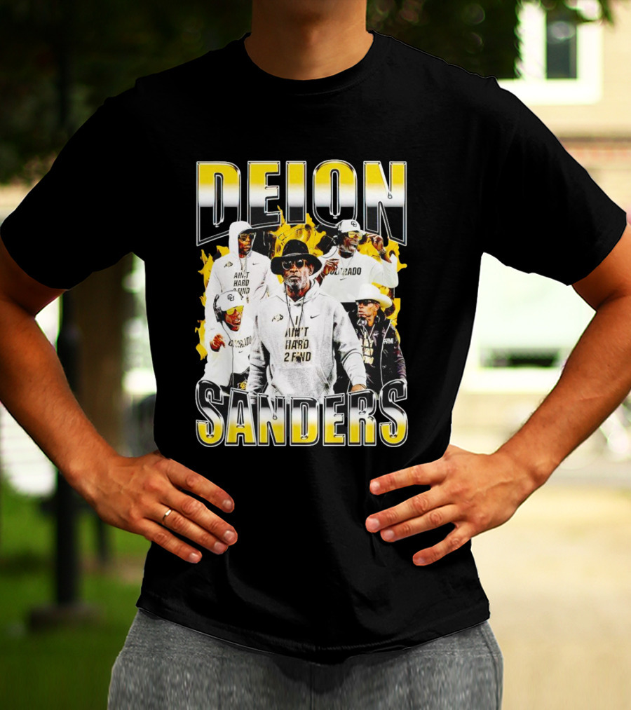 Deion Sanders Coach Prime Colorado Buffaloes Football Aint Hard 2 Find T-Shirt