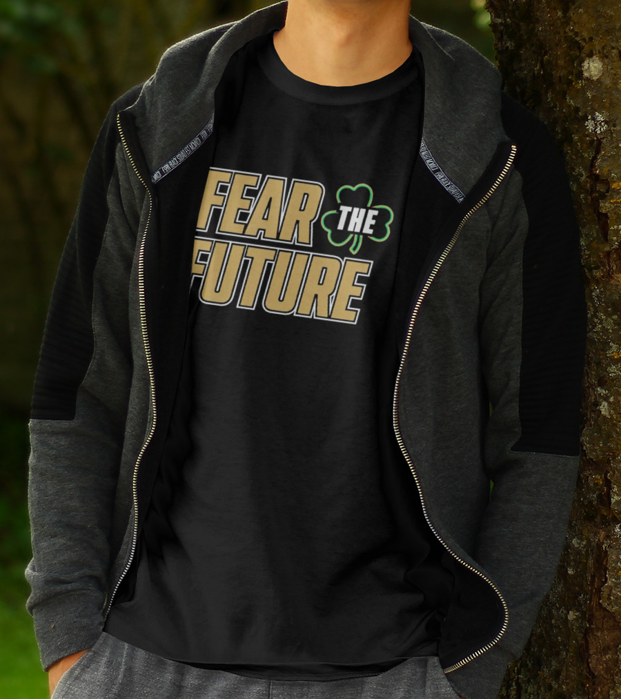 Fear The Future Notre Dame Fighting Irish Shamrock T-Shirt