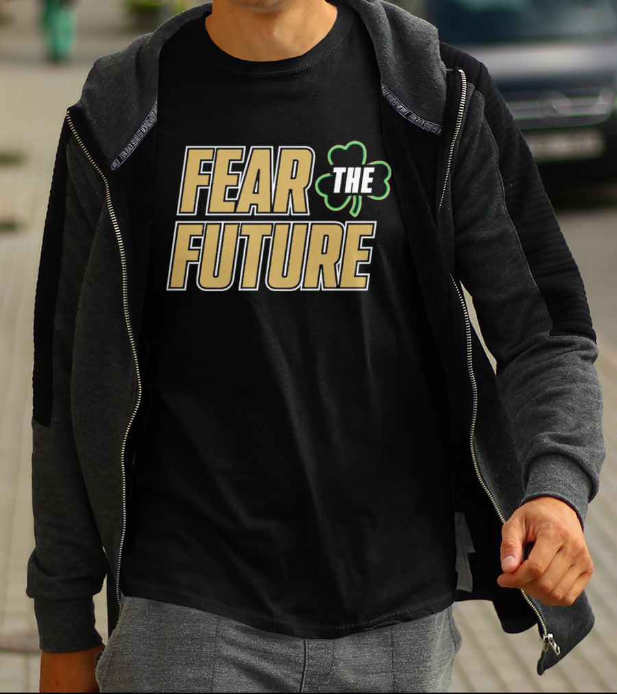 Fear The Future Notre Dame Fighting Irish Shamrock T-Shirt