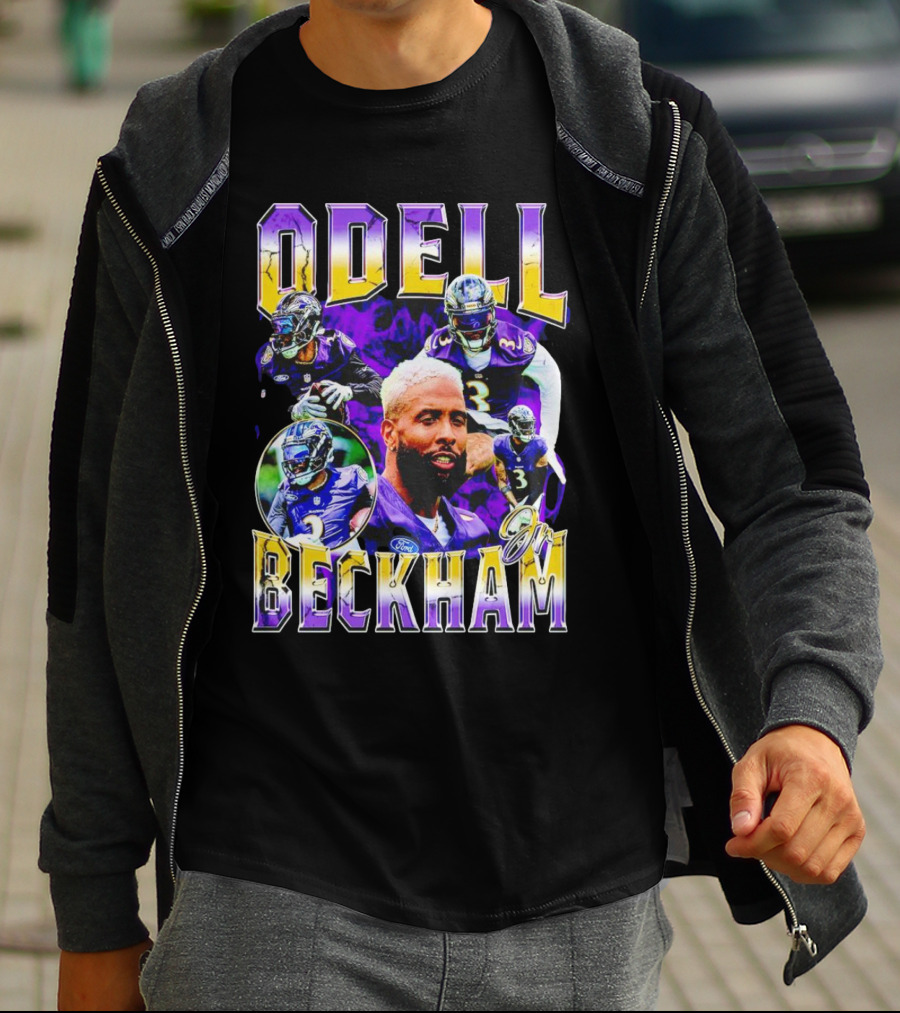 Odell Beckham Jr Baltimore Ravens Football Player Highlights T-Shirt