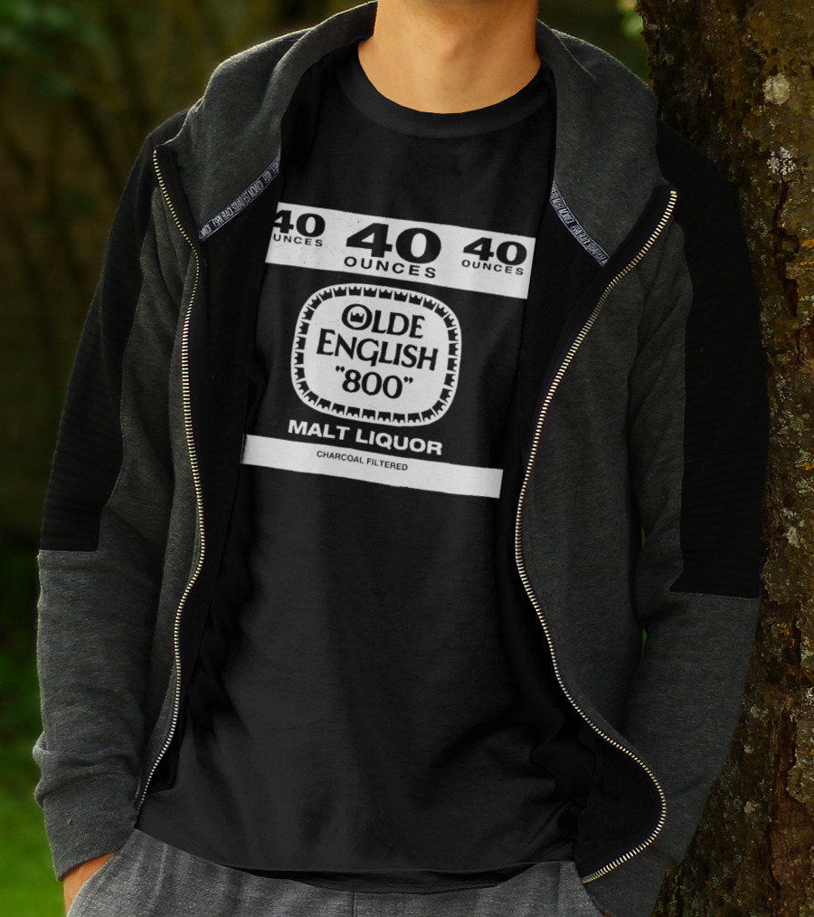 Olde English 800 40 Ounces Malt Liquor Charcoal Filtered T-Shirt