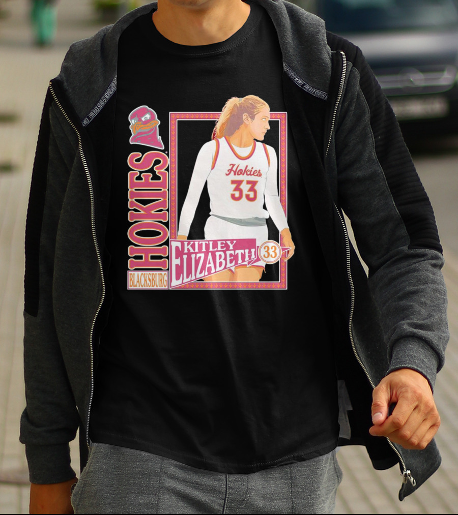 Elizabeth Kitley 33 Virginia Tech Hokies Basketball Blacksburg T-Shirt