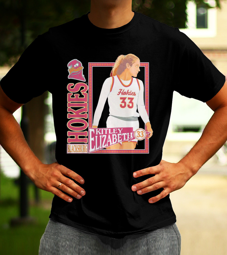 Elizabeth Kitley 33 Virginia Tech Hokies Basketball Blacksburg T-Shirt