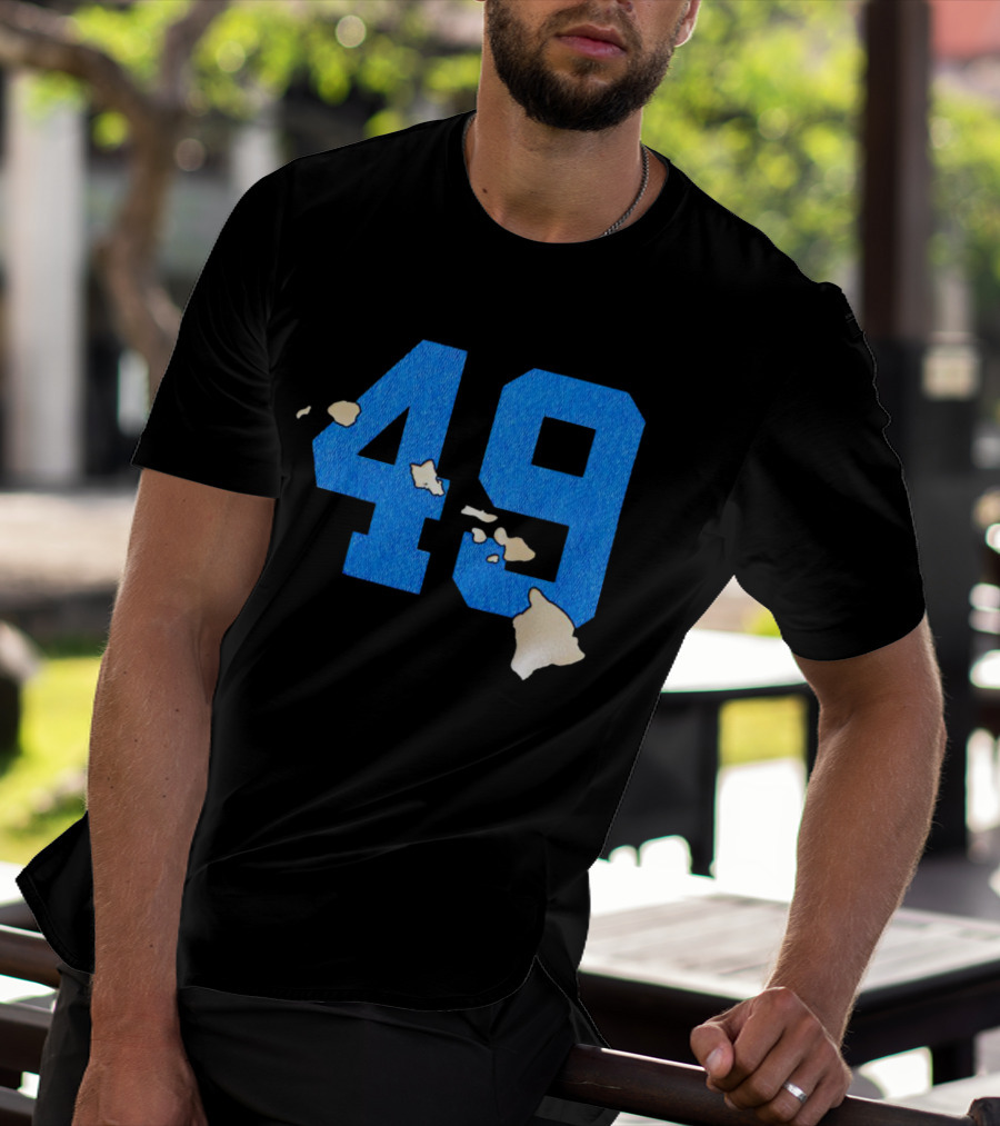 Frankie Luvu 49 Carolina Panthers Hawaii Islands T-Shirt