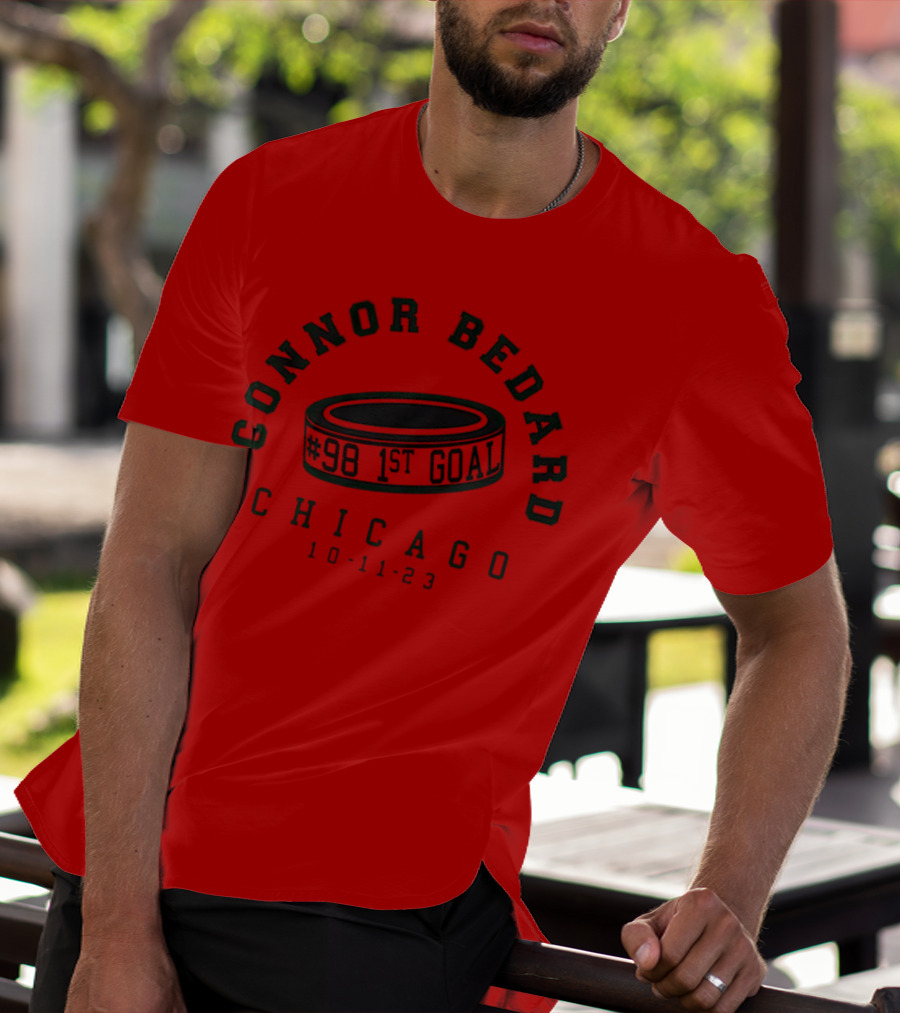 Connor Bedard #98 1st Goal Chicago 10-11-23 T-Shirt