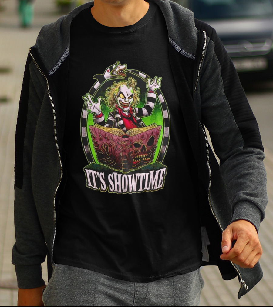 Beetlejuice It's Showtime Book Of The Dead T-Shirt