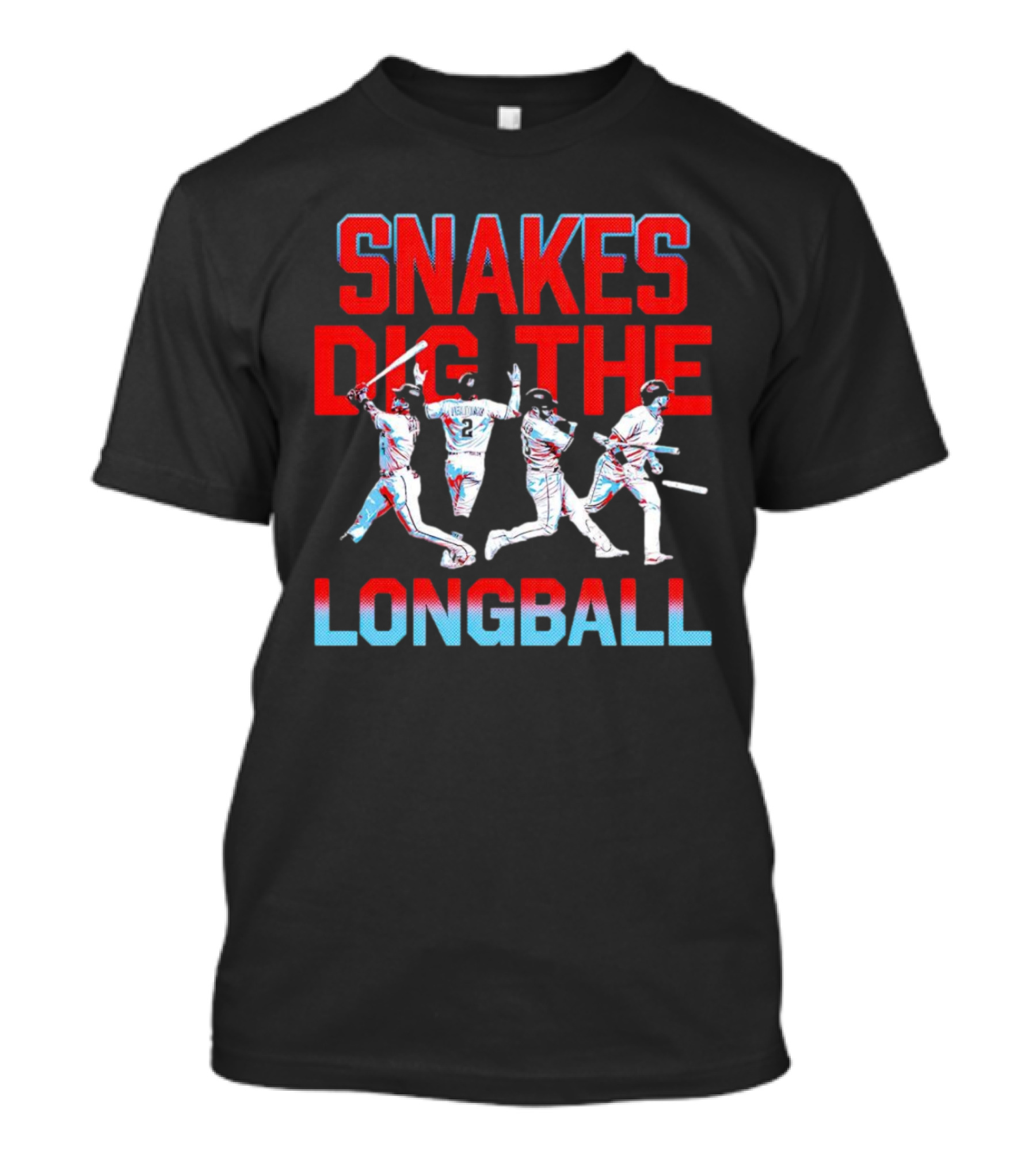 Arizona Diamondbacks Snakes Dig The Longball Players Graphics T-Shirt