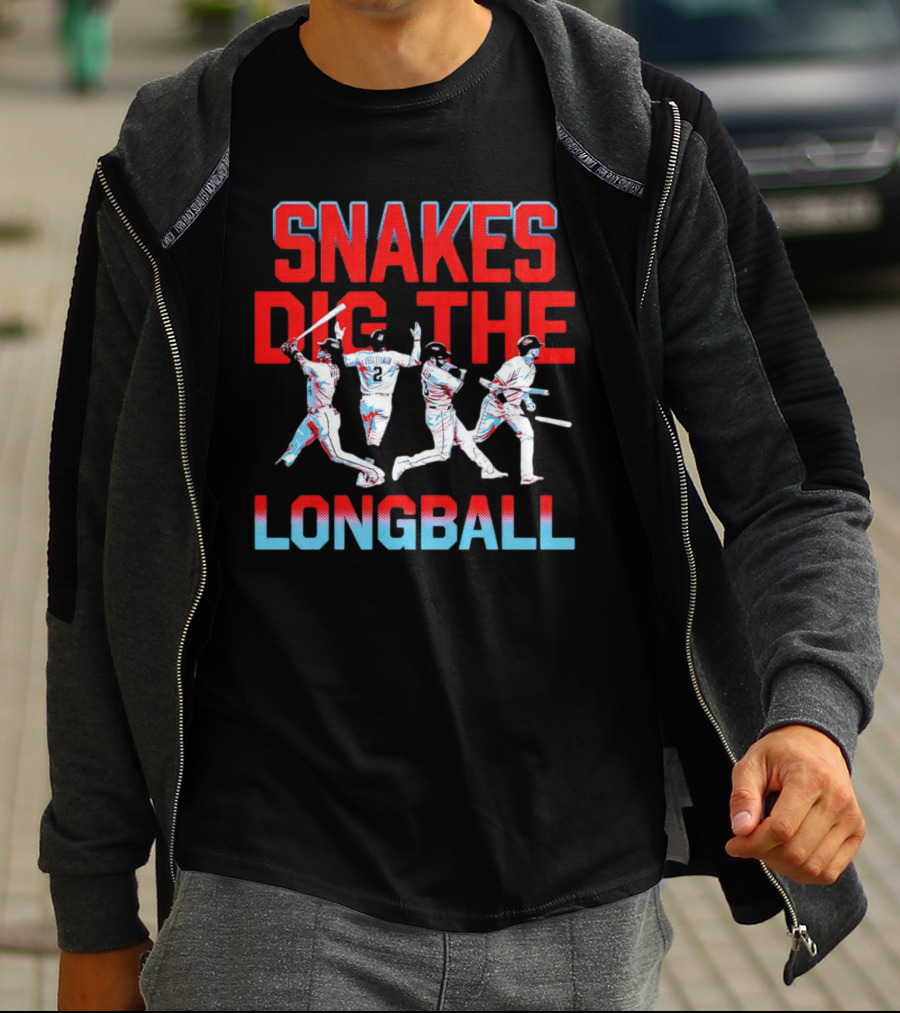 Arizona Diamondbacks Snakes Dig The Longball Players Graphics T-Shirt