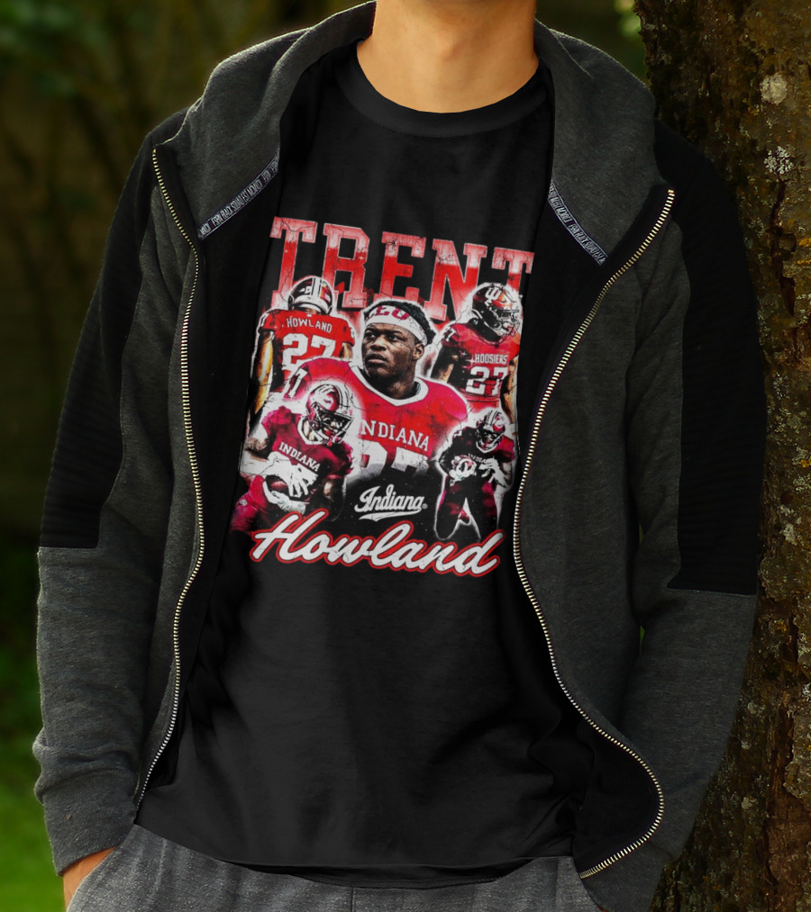Trent Howland Indiana Hoosiers Football Player 27 IU Onlyone Crew T-Shirt