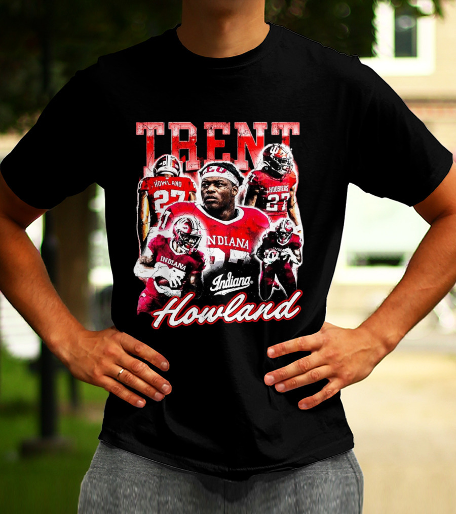 Trent Howland Indiana Hoosiers Football Player 27 IU Onlyone Crew T-Shirt