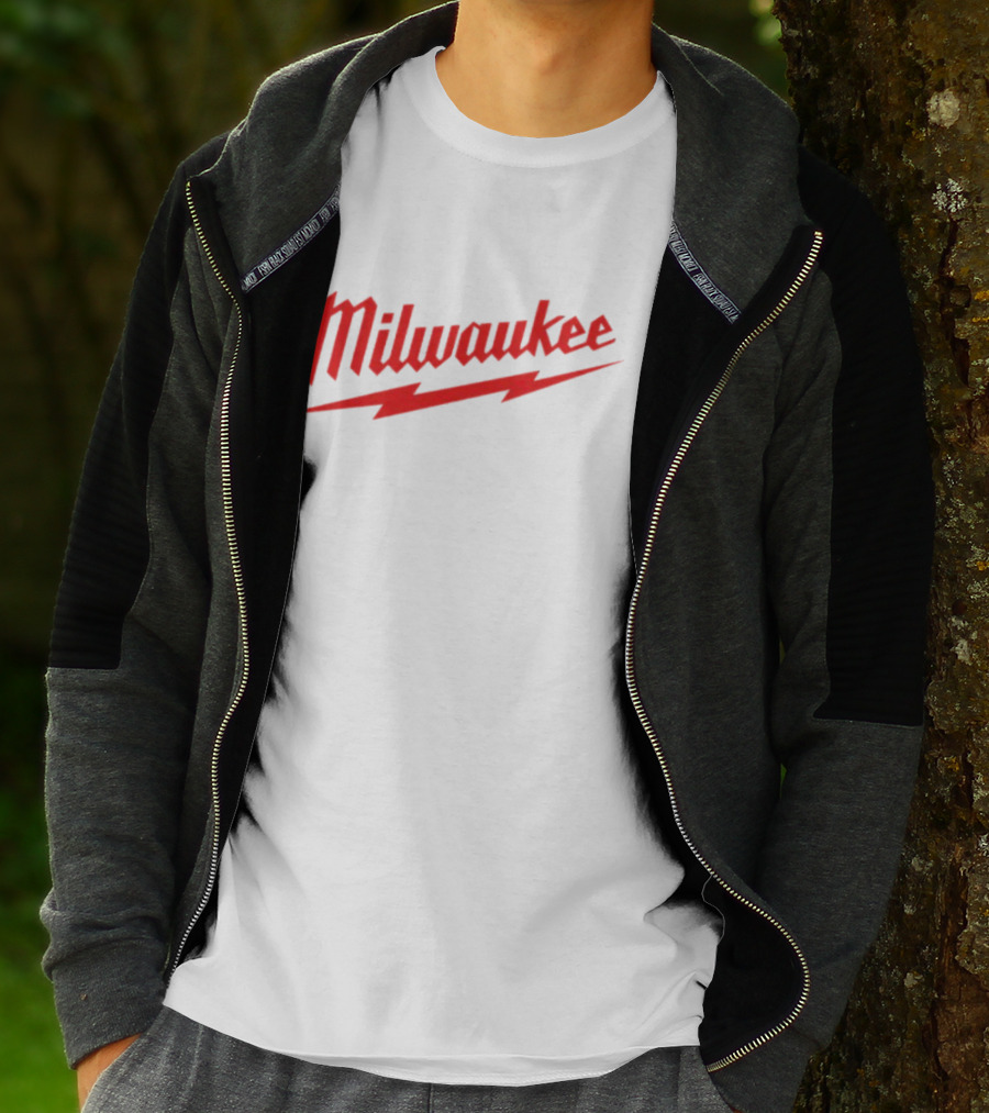 Milwaukee Red Lightning Bolt T-Shirt