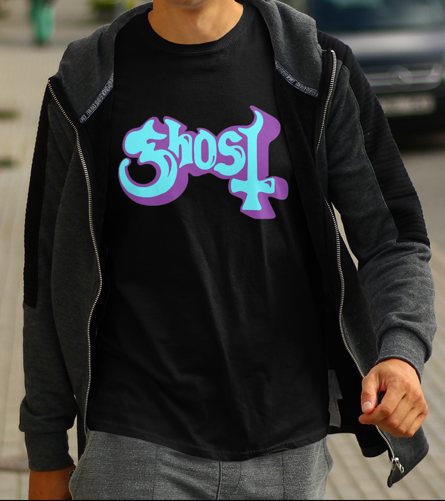 Ghost Purple Teal 70s T-Shirt