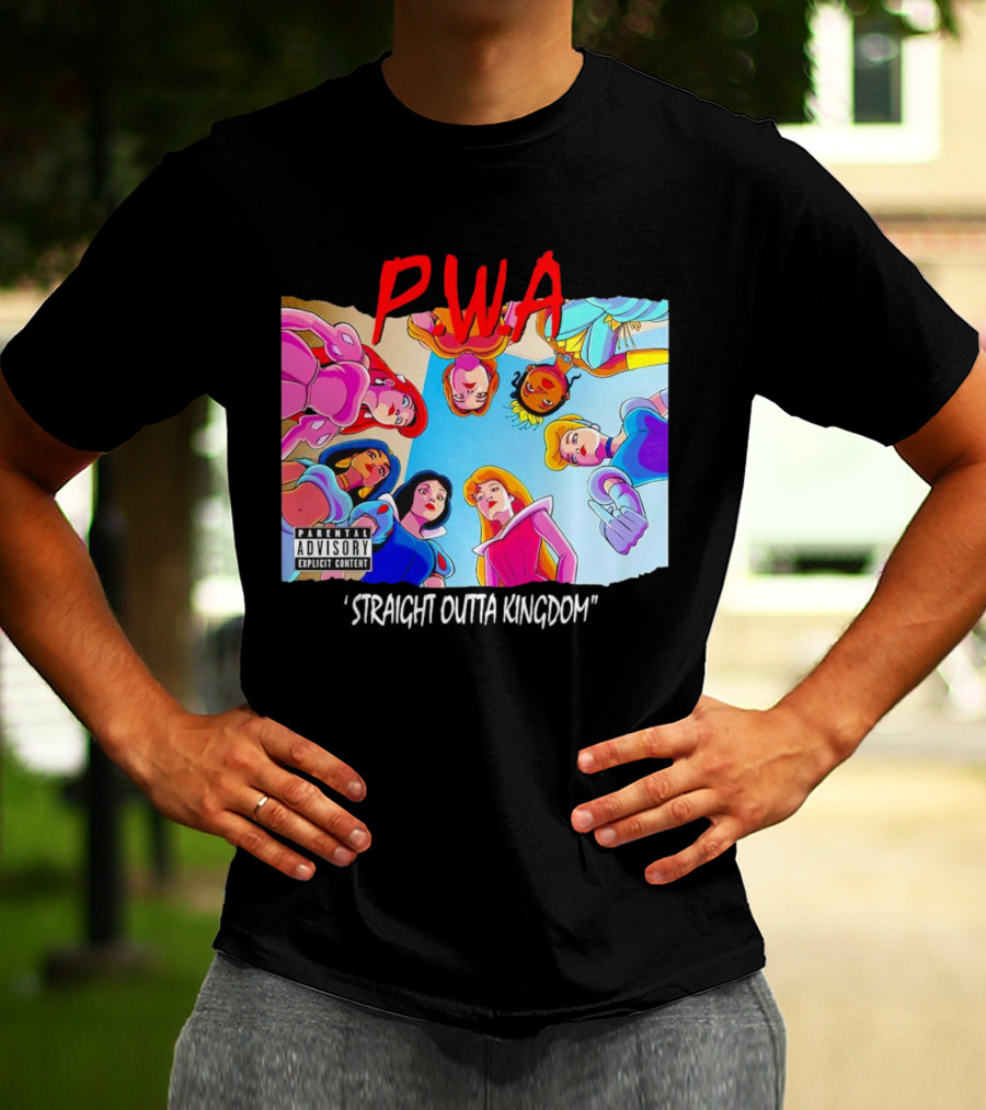 PWA Princess Straight Outta Kingdom Parental Advisory T-Shirt