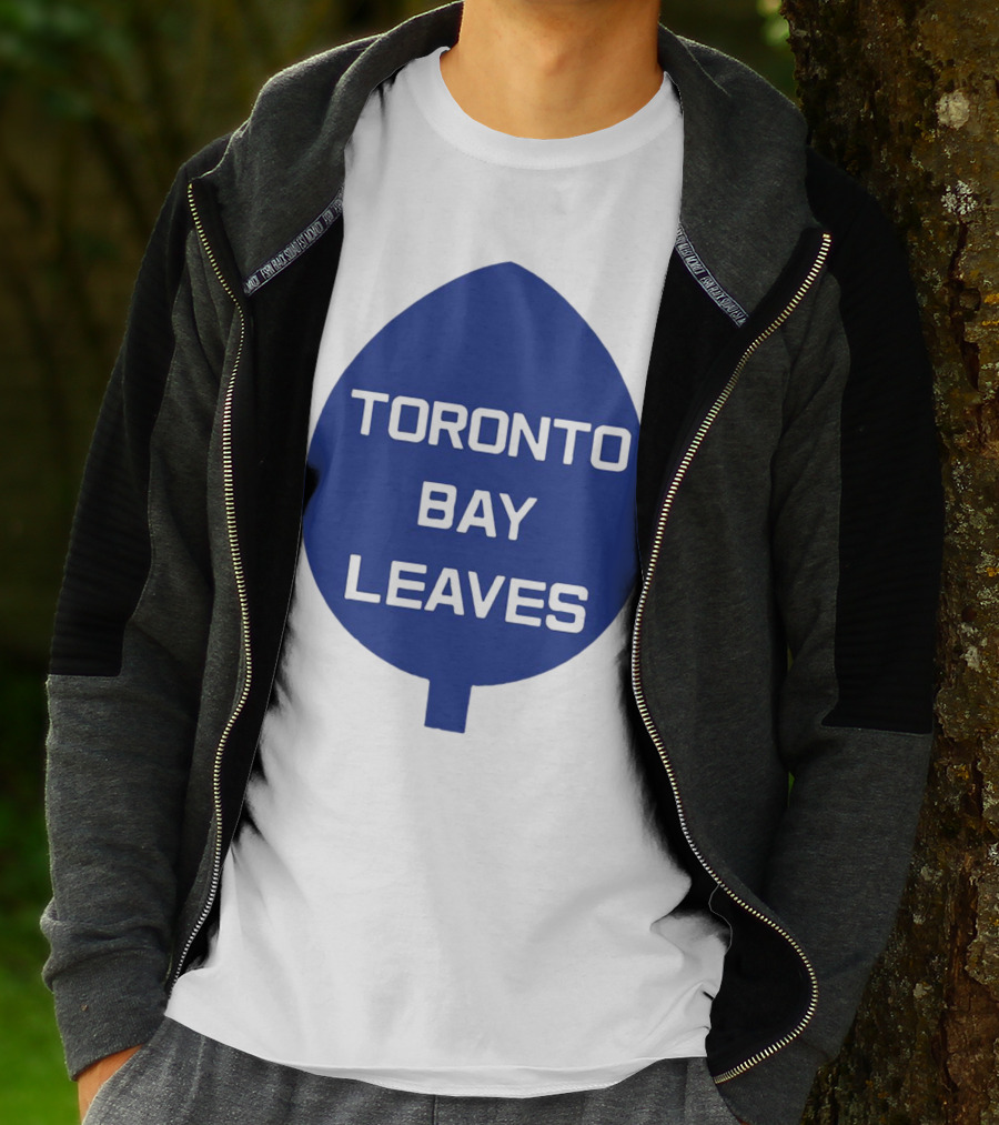 Toronto Bay Leaves Blue Leaf T-Shirt