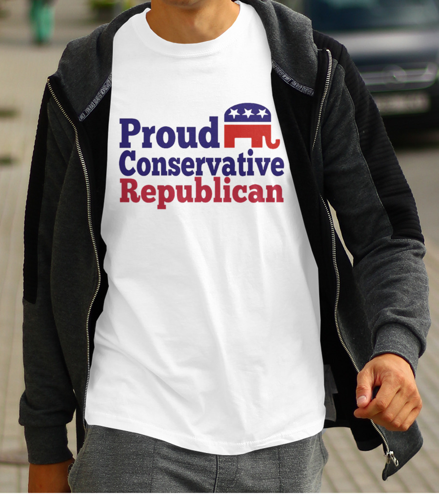 Proud Conservative Republican USA Elephant T-Shirt