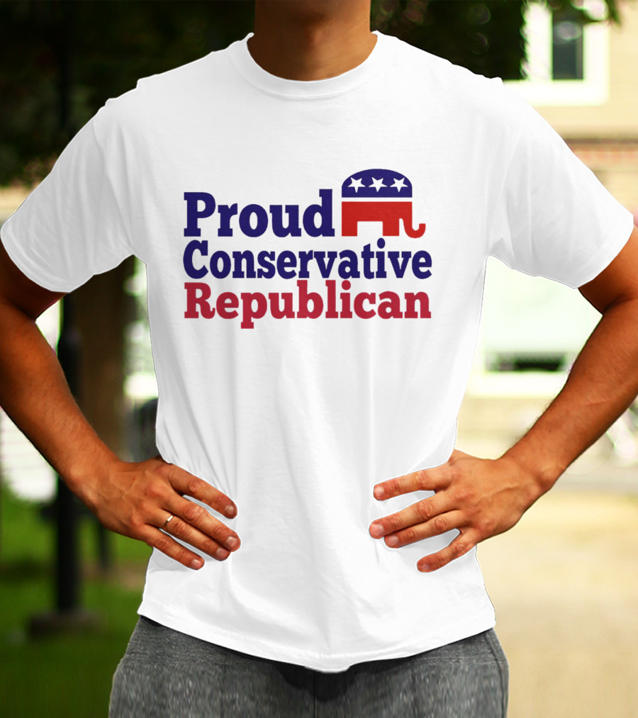 Proud Conservative Republican USA Elephant T-Shirt