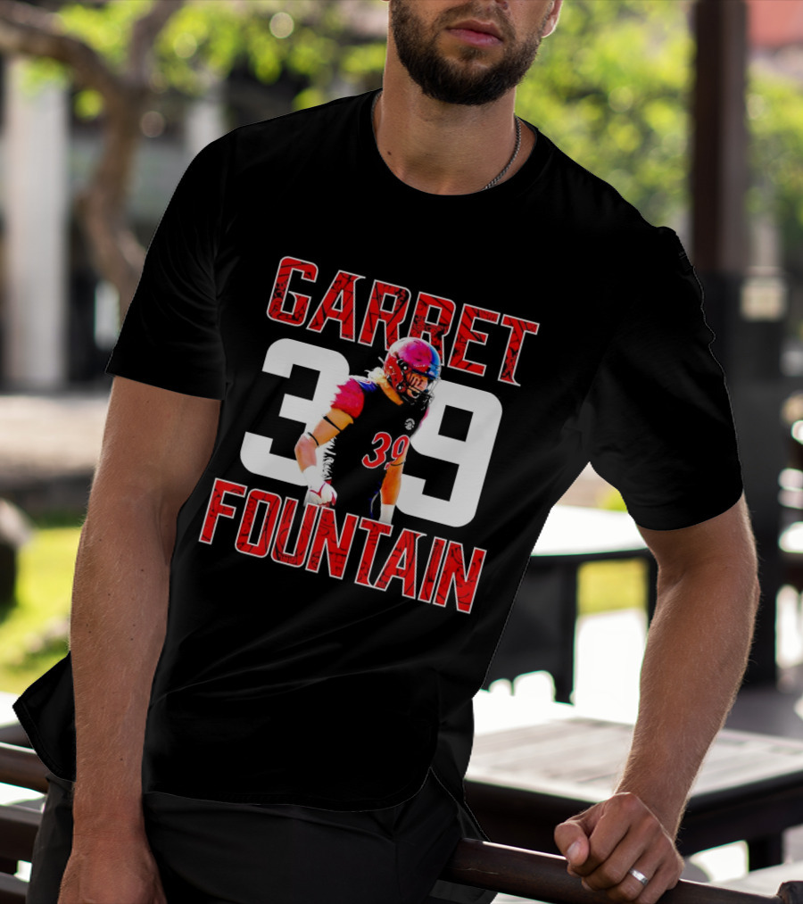 Garret Fountain 39 San Diego State Aztecs Athlete T-Shirt