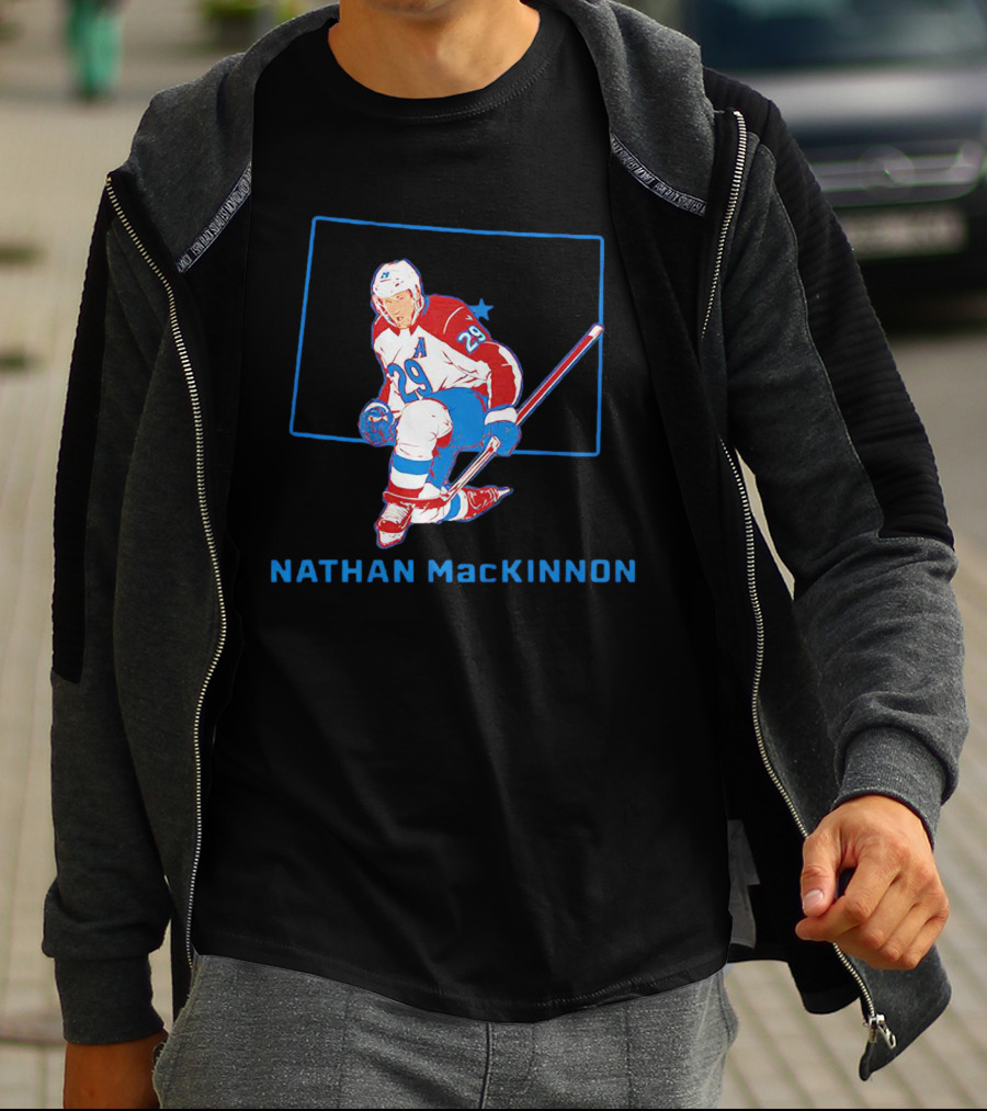Nathan MacKinnon 29 Colorado Avalanche Star T-Shirt