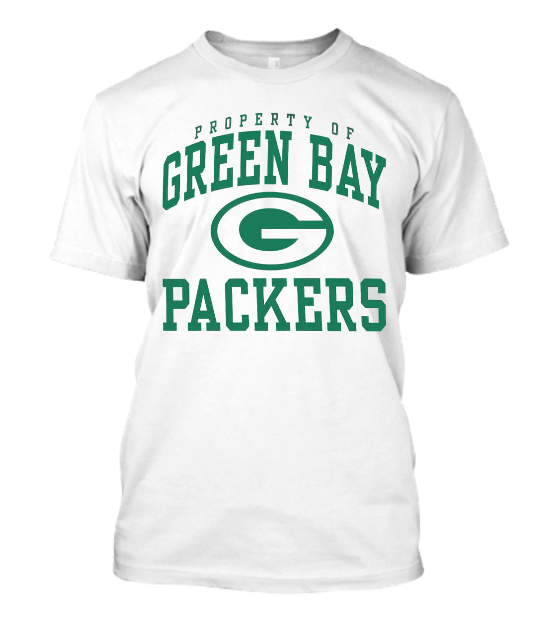Property Of Green Bay Packers Logo Green T-Shirt