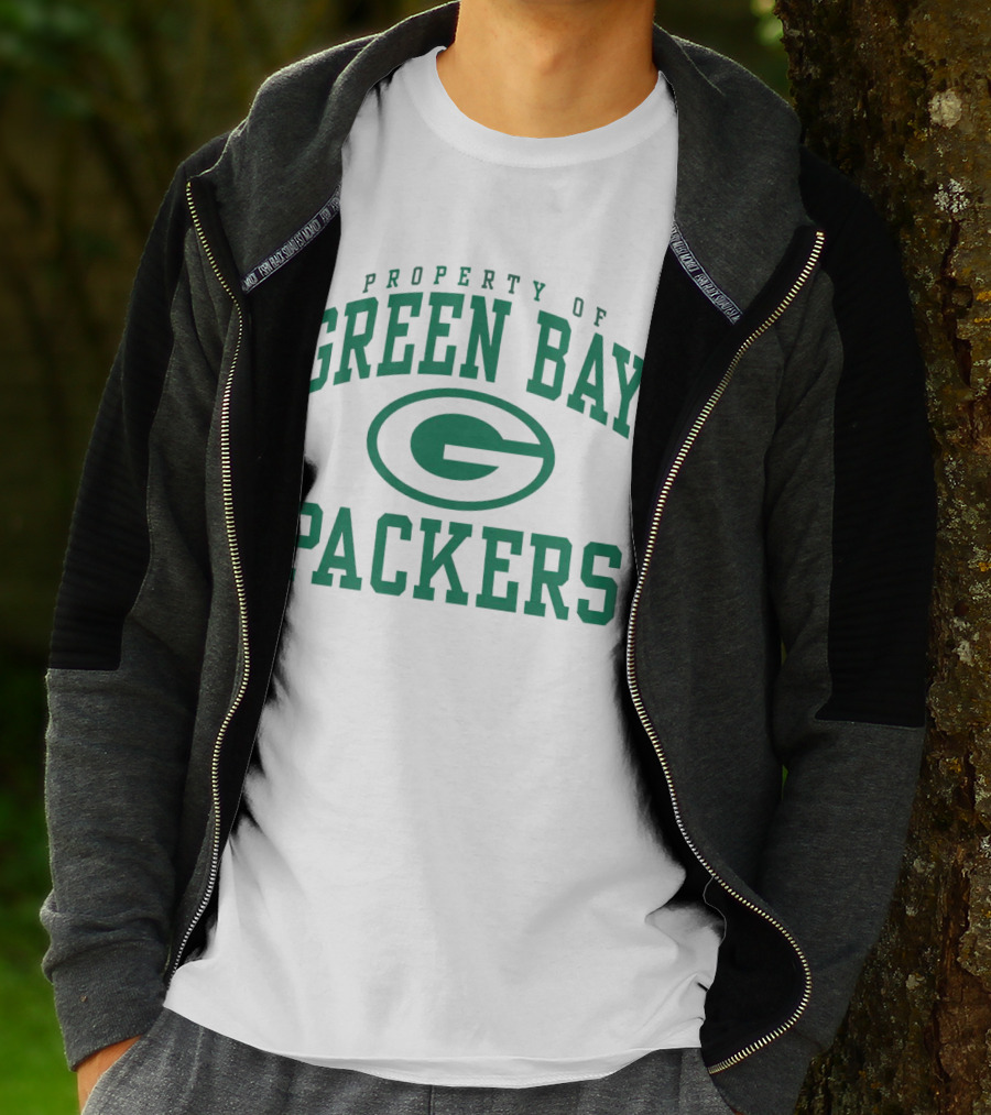 Property Of Green Bay Packers Logo Green T-Shirt