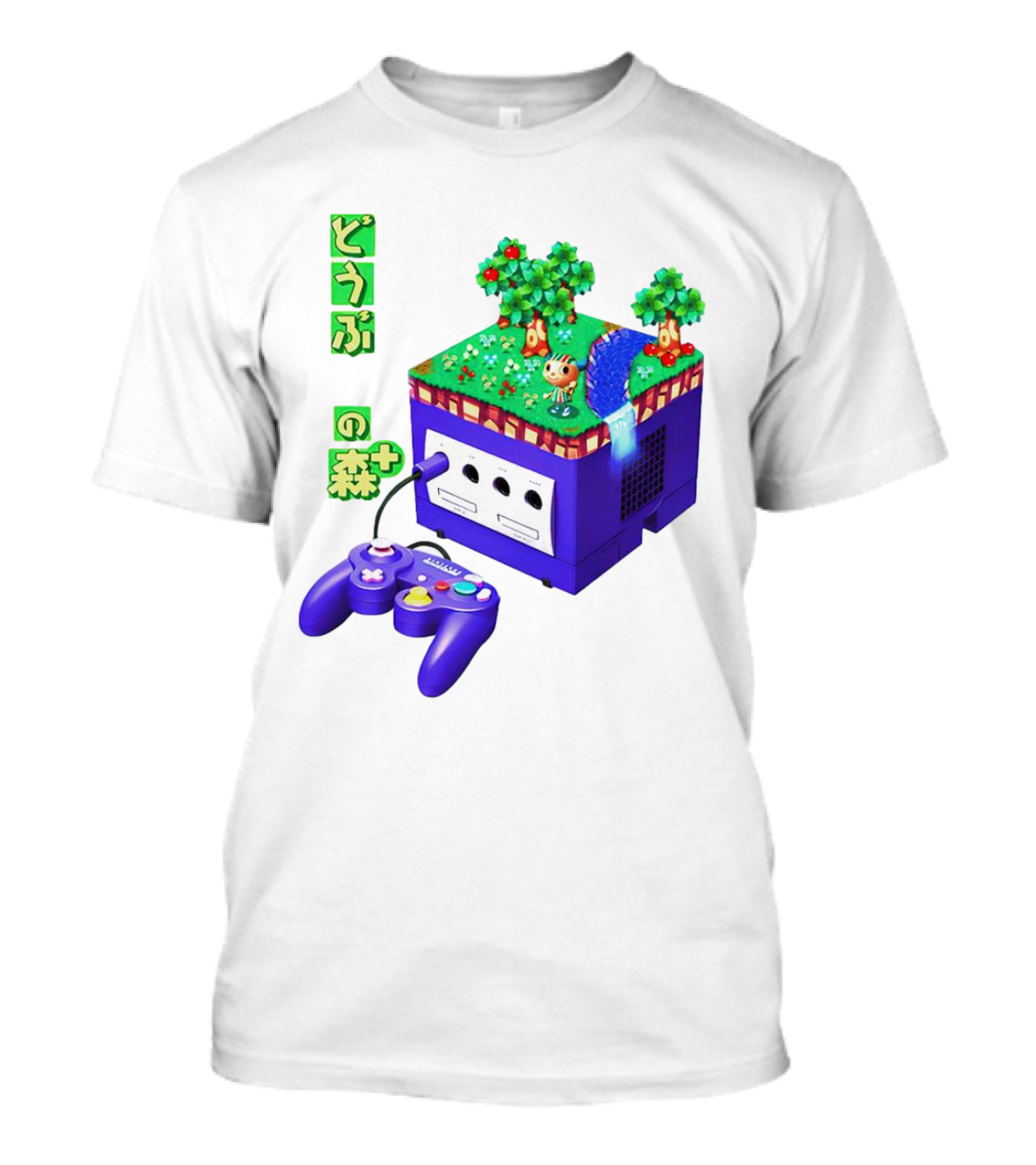 Animal Crossing Dobutsu No Mori Plus GameCube Japanese Nintendo T-Shirt