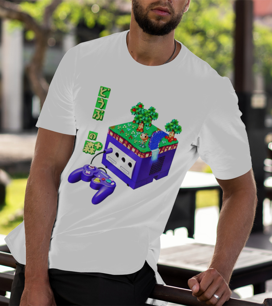 Animal Crossing Dobutsu No Mori Plus GameCube Japanese Nintendo T-Shirt