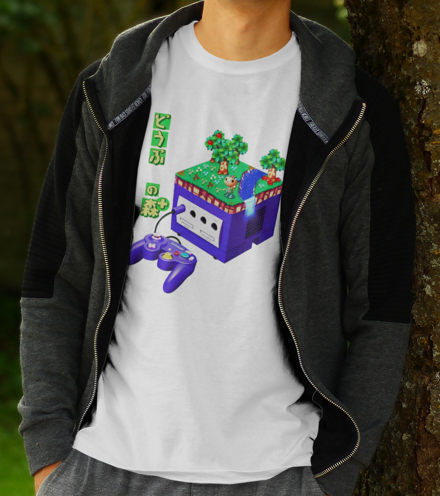 Animal Crossing Dobutsu No Mori Plus GameCube Japanese Nintendo T-Shirt
