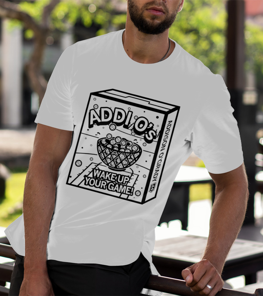 Addi O’s Wake Up Your Game Addison O’Grady Basketball Cereal Box T-Shirt