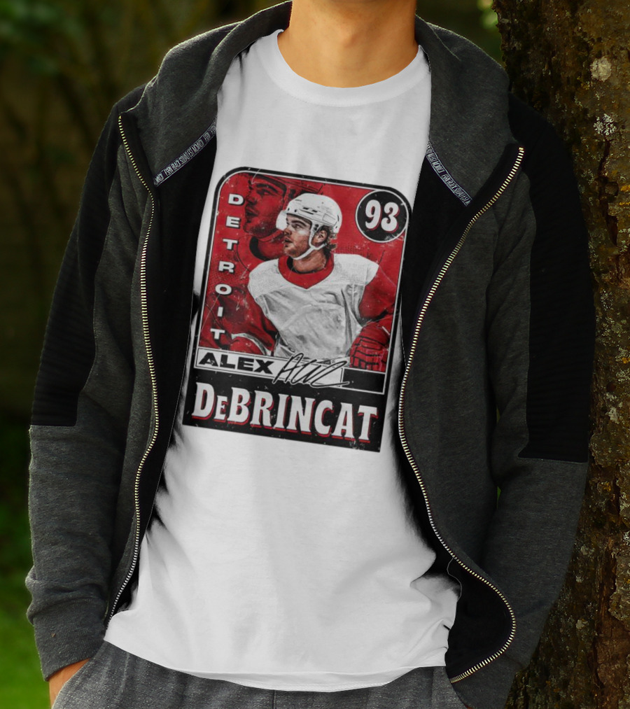 Alex DeBrincat Detroit 93 Hockey Player Card T-Shirt