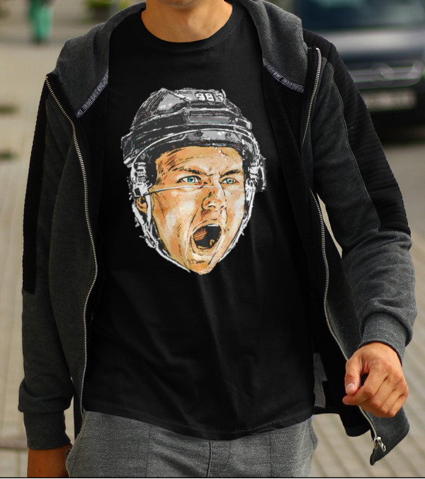 Connor Bedard Chicago Scream Hockey Helmet Sports Icon 98 T-Shirt