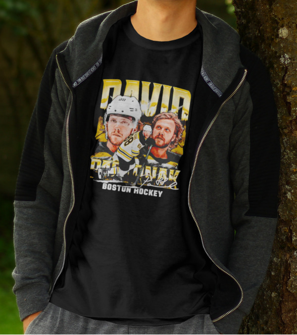 David Pastrnak Boston Hockey Vintage Sports 88 T-Shirt