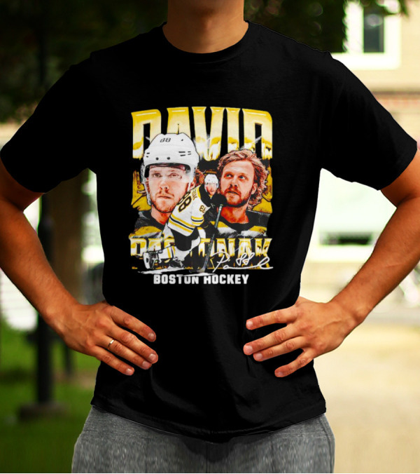 David Pastrnak Boston Hockey Vintage Sports 88 T-Shirt