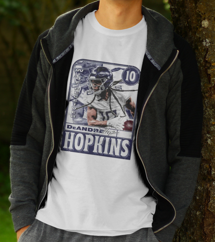 DeAndre Hopkins Tennessee Wide Receiver 10 Football Card T-Shirt