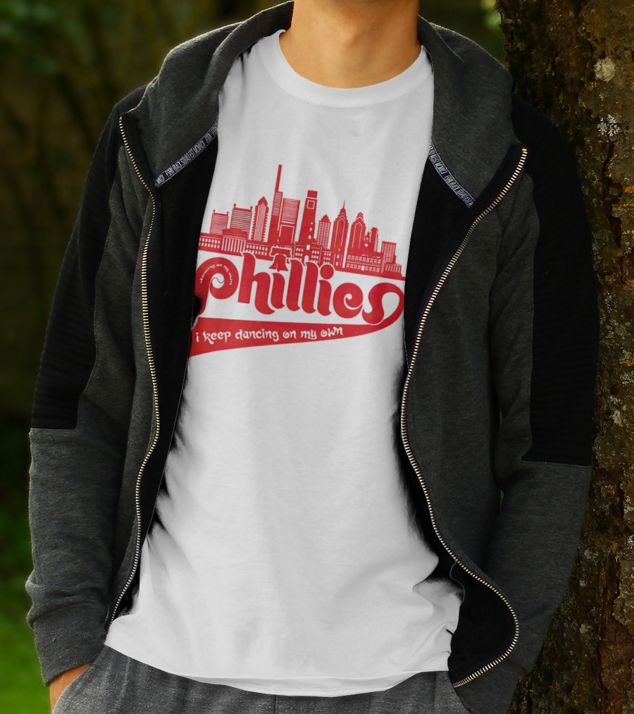 Phillies I Keep Dancing On My Own City Skyline T-Shirt