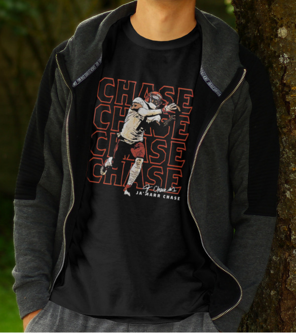 Ja'Marr Chase Cincinnati Bengals Signature Repeat Chase T-Shirt