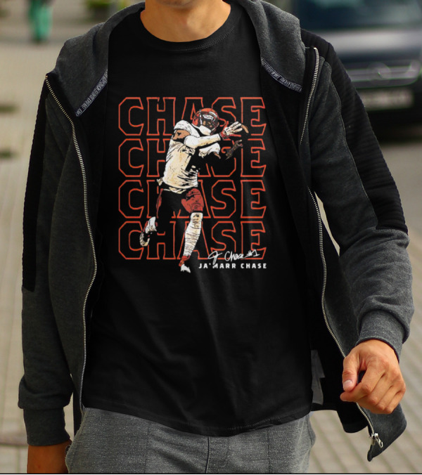 Ja'Marr Chase Cincinnati Bengals Signature Repeat Chase T-Shirt