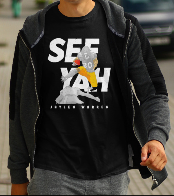 Jaylen Warren Pittsburgh See Yah Hurdle T-Shirt