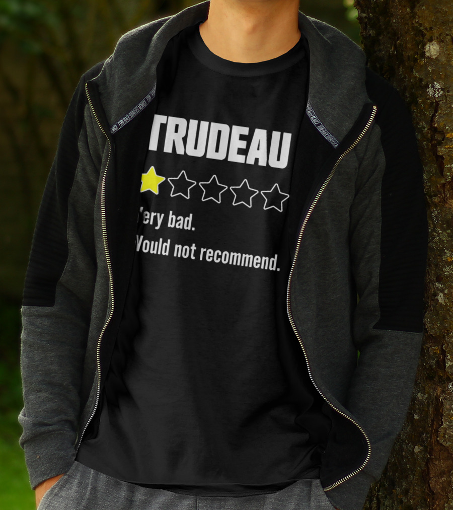 TRUDEAU One Star Very Bad Would Not Recommend Rating Review T-Shirt