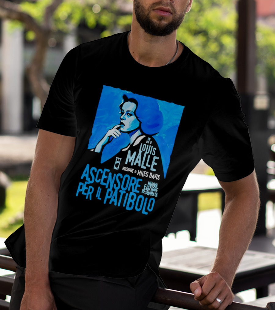 Louis Malle Musiche Di Miles Davis Ascensore Per Il Patibolo Nuova Edizione Restaurata T-Shirt